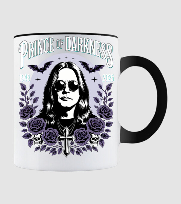 Prince of Darkness model negru pe tricou