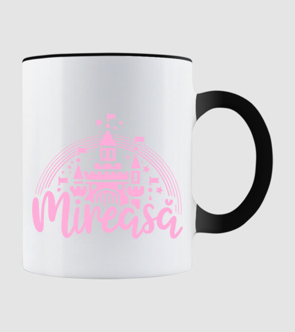 Prinţesă mireasă model negru pe tricou