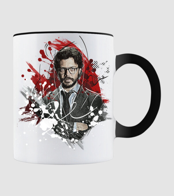 professor poster model negru pe tricou