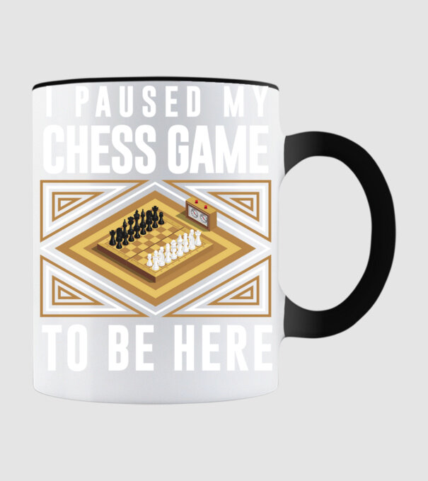 Pused my chess game model negru pe tricou