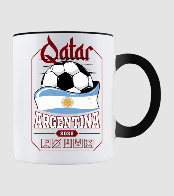 Qatar teams Argentina model negru pe tricou
