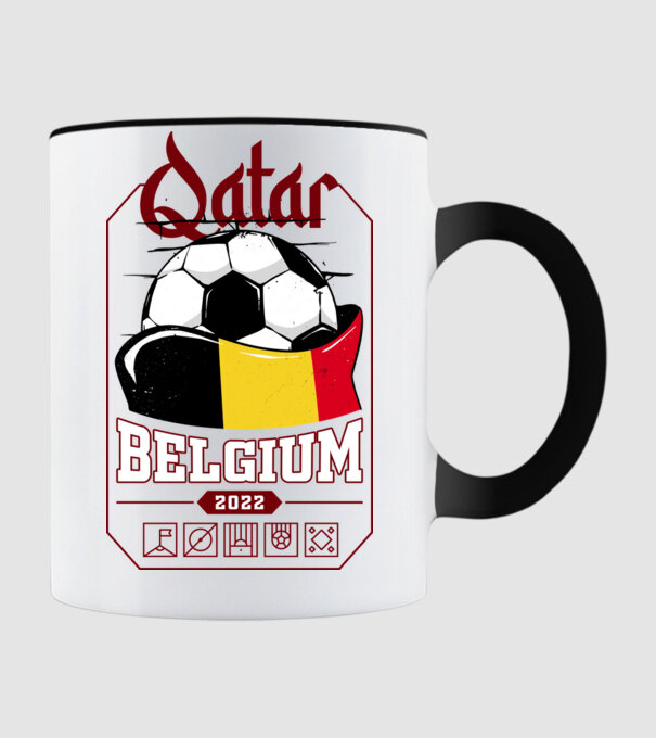 Qatar teams Belgium model negru pe tricou