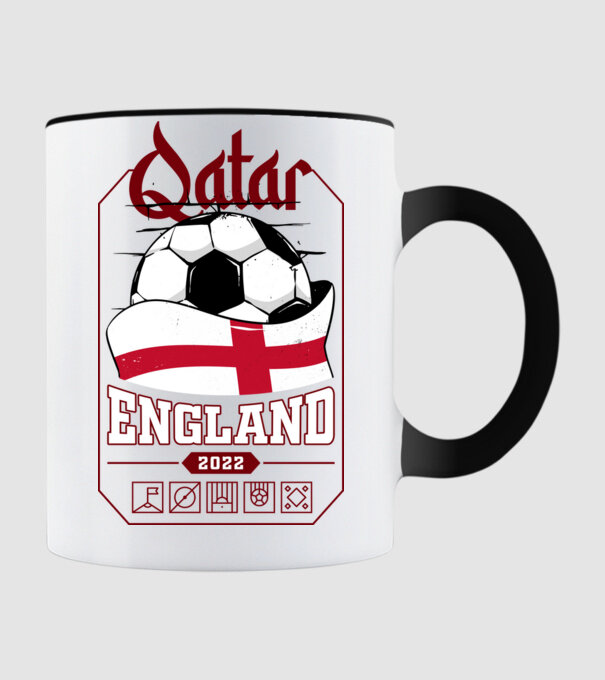 Qatar teams England model negru pe tricou