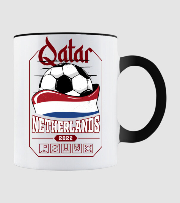 Qatar teams Netherlands model negru pe tricou