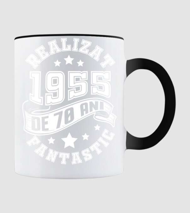 Realizat de fantastic - 1955 model negru pe tricou