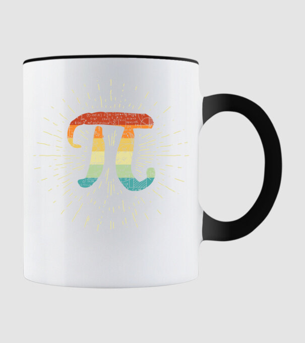 Retro Pi model negru pe tricou