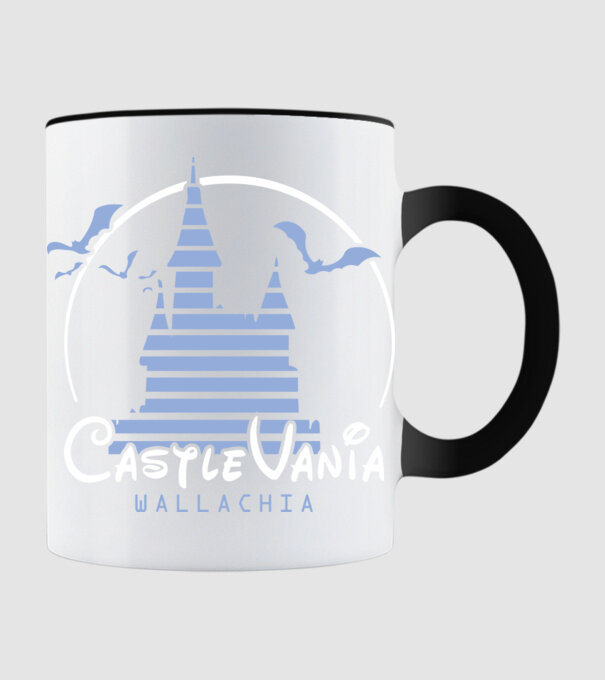 România CastleVania model negru pe tricou