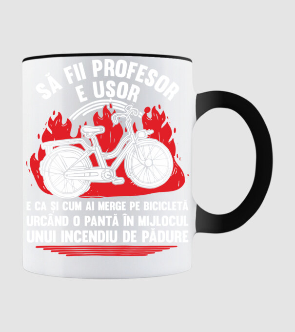Să fii profesor e ușor model negru pe tricou