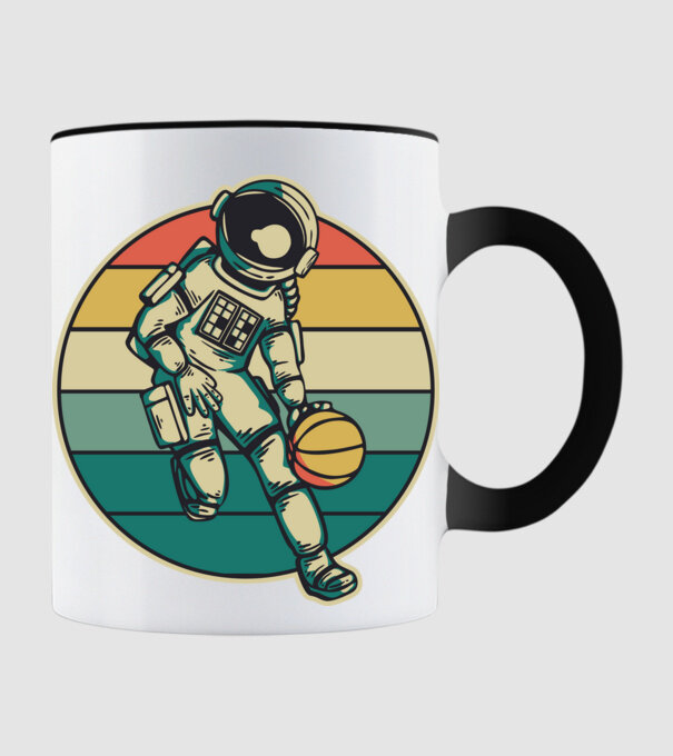 SpaceBall model negru pe tricou