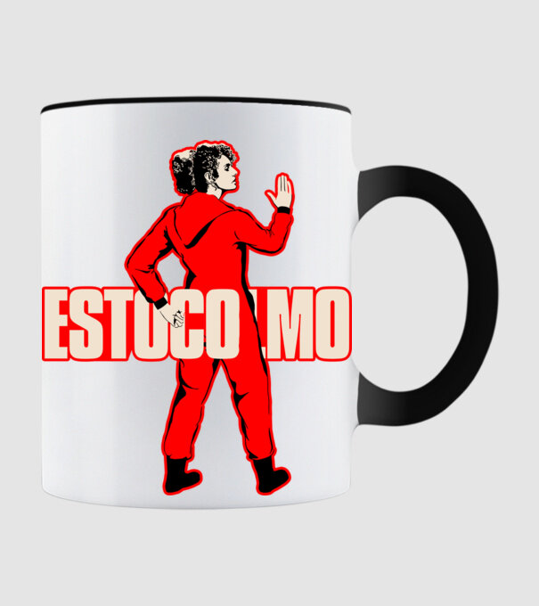 stockholm la casa de papel model negru pe tricou