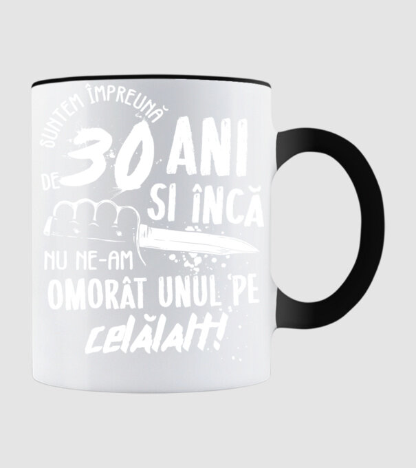 Suntem împreună de 30 ani model negru pe tricou