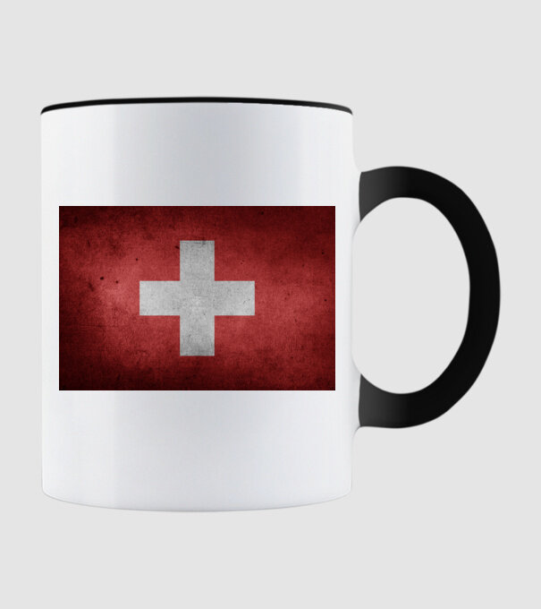 SWITZERLAND model negru pe tricou