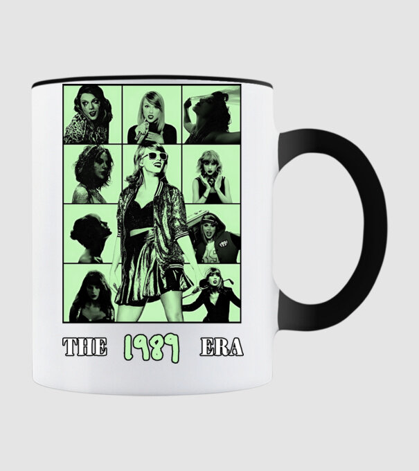 Taylor Swift ERAS green model negru pe tricou