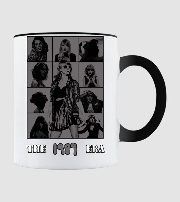 Taylor Swift ERAS grey model negru pe tricou