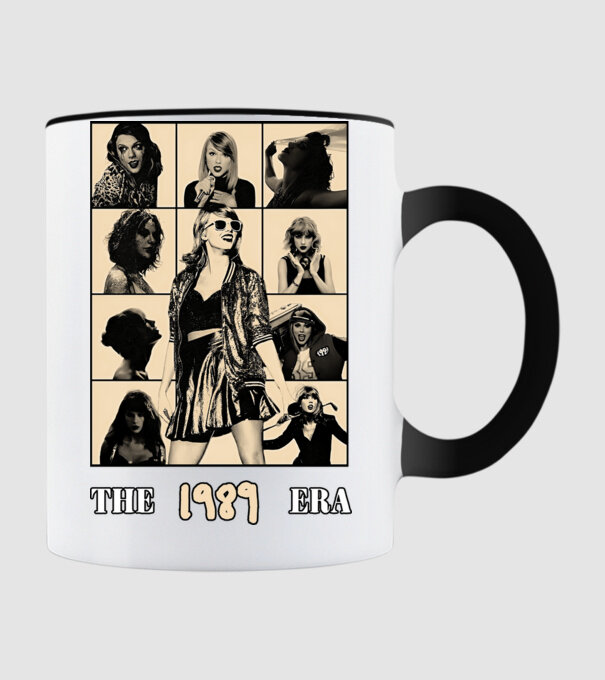 Taylor Swift ERAS peach model negru pe tricou