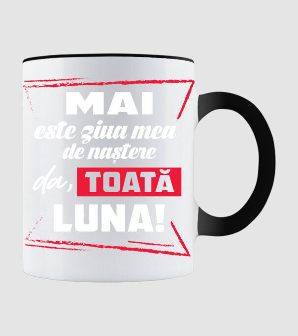 Toată luna MAI model negru pe tricou