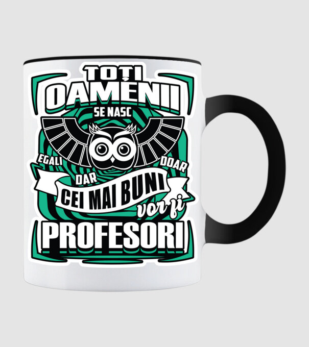 Toți oamenii profesori model negru pe tricou