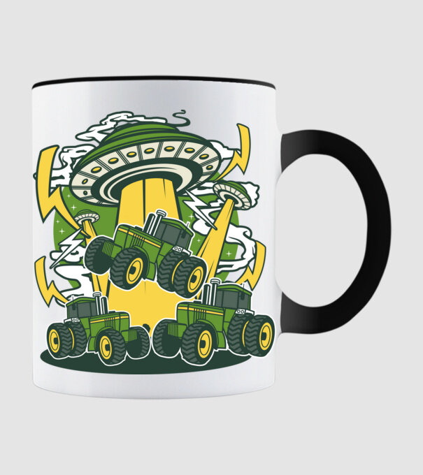 TRACTOR model negru pe tricou