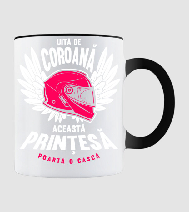 Uită de coroană, această prințesă poartă o cască model negru pe tricou