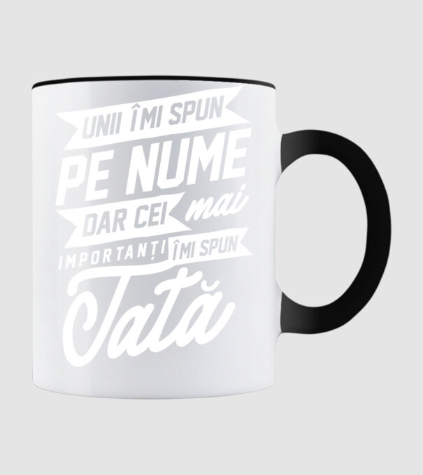 Unii îmi spun pe nume, dar cei mai importanți îmi spun tată model negru pe tricou