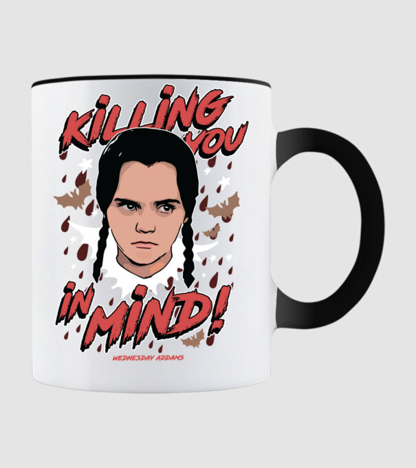 WEDNESDAY Killing You in my mind model negru pe tricou