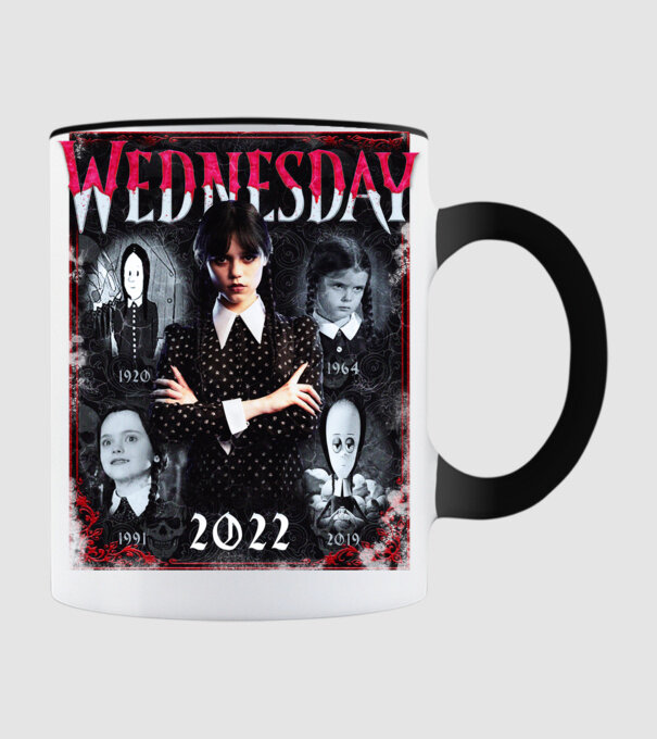 WEDNESDAY multi all time model negru pe tricou