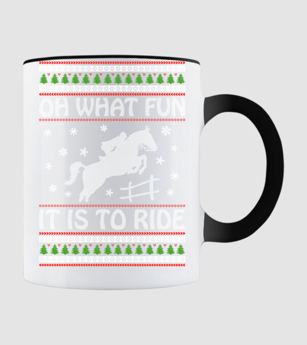 What Fun is to ride - Horse model negru pe tricou