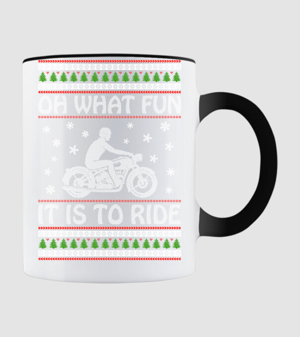 What Fun is to ride - Moto model negru pe tricou