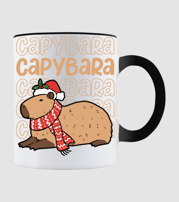 Xmas Cappy model negru pe tricou