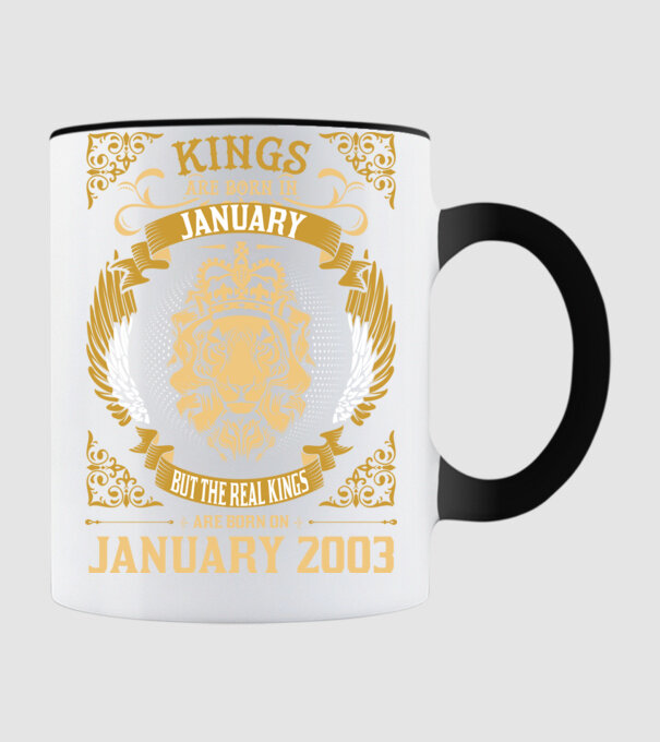  Ziua de naștere a Leului 2003 january model negru pe tricou
