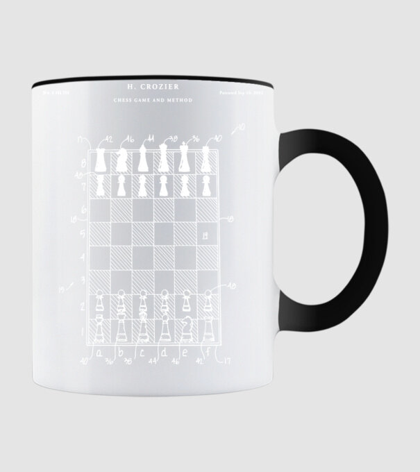 Chess Game method model negru pe tricou