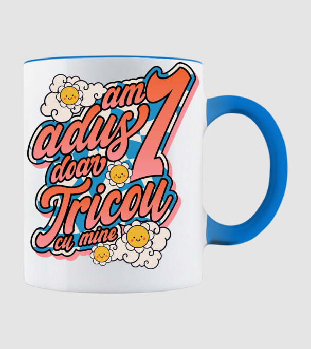 Am adus doar un tricou cu mine! model albastru deschis pe tricou