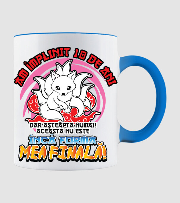 Am împlinit 10 de ani - Dar așteaptă numai! Aceasta nu este încă forma mea finală! model albastru deschis pe tricou
