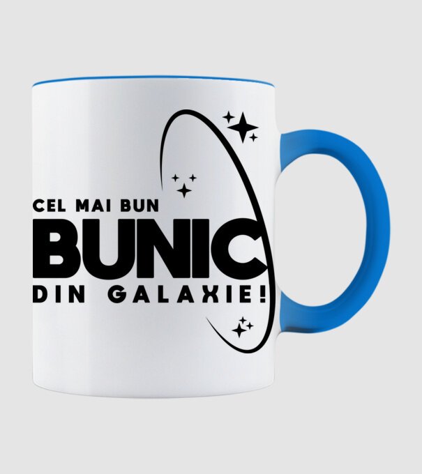 Cel mai bun bunic din Galaxie! model albastru deschis pe tricou