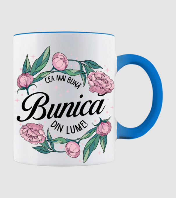 Cea mai bună bunică din lume! model albastru deschis pe tricou