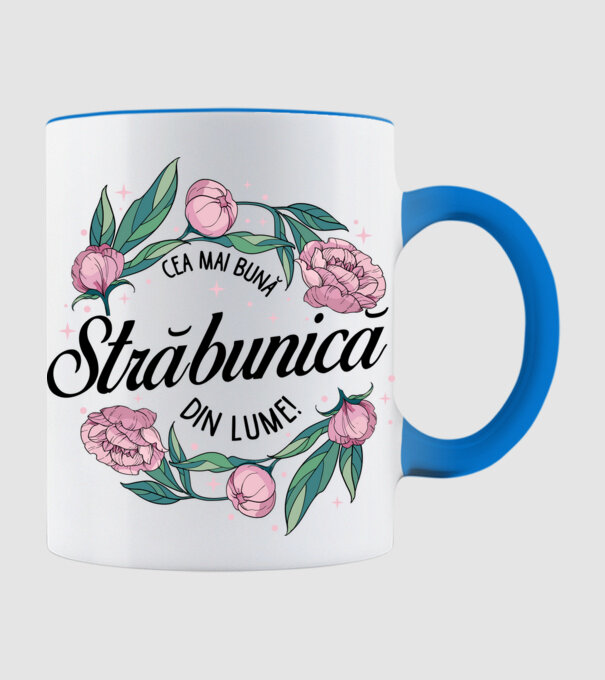 Cea mai bună străbunică din lume! model albastru deschis pe tricou
