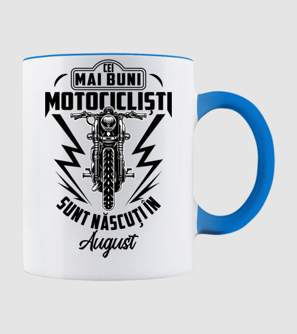 Cei mai buni motocicliști sunt născuți în August model albastru deschis pe tricou