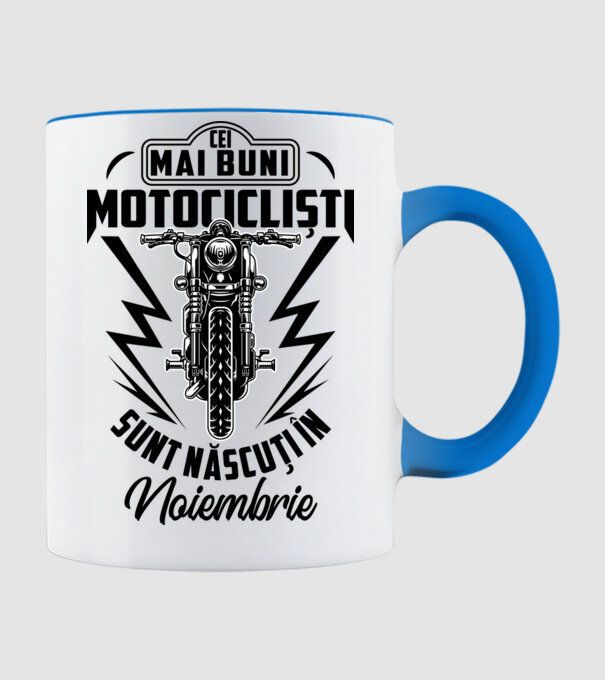 Cei mai buni motocicliști sunt născuți în Noiembrie model albastru deschis pe tricou