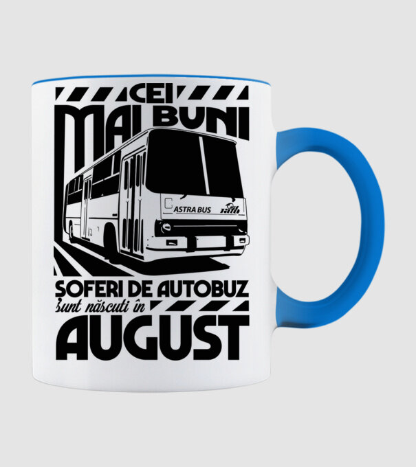 Cei mai buni șoferi de autobuz sunt născuți în August model albastru deschis pe tricou
