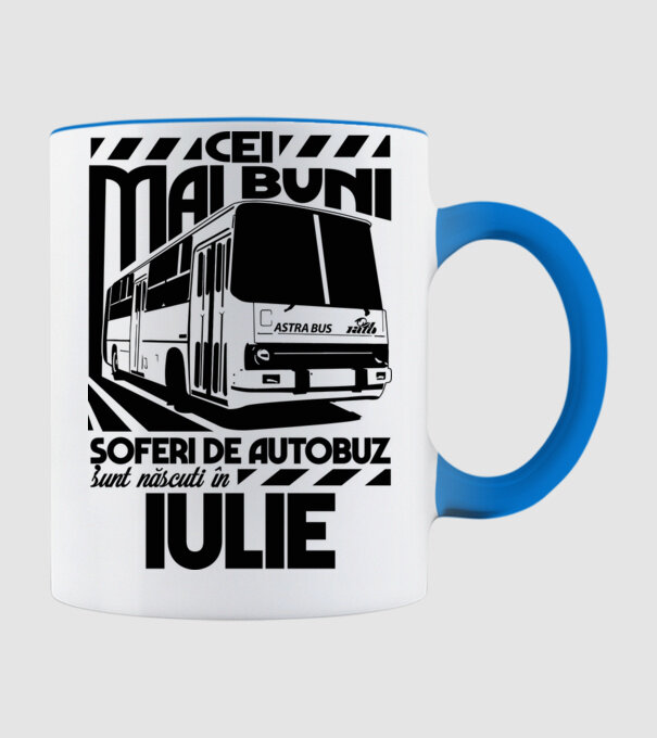 Cei mai buni șoferi de autobuz sunt născuți în Iulie model albastru deschis pe tricou