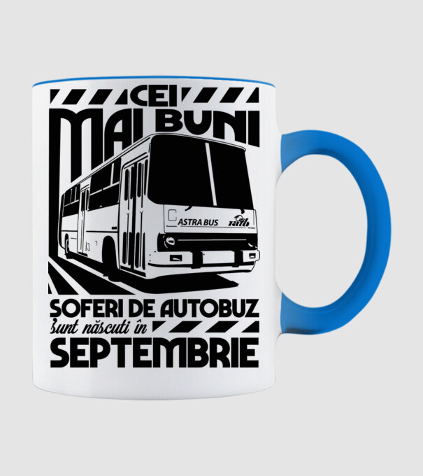 Cei mai buni șoferi de autobuz sunt născuți Septembrie model albastru deschis pe tricou