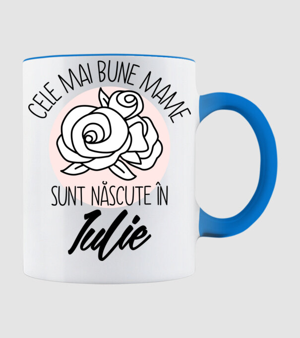 Cele mai bune mame sunt născute în Iulie model albastru deschis pe tricou