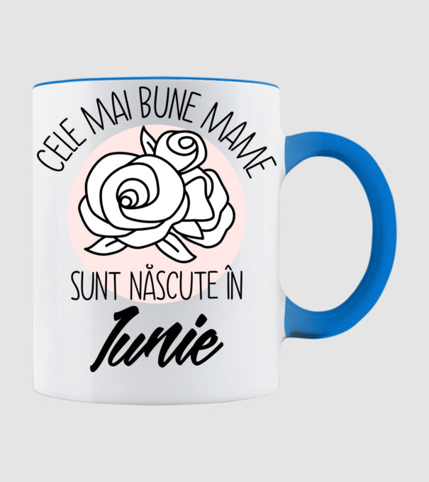Cele mai bune mame sunt născute în Iunie model albastru deschis pe tricou