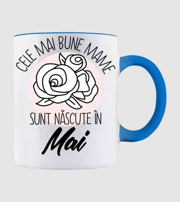 Cele mai bune mame sunt născute în Mai model albastru deschis pe tricou
