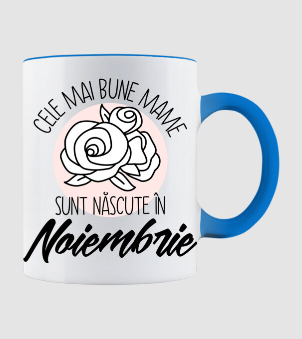 Cele mai bune mame sunt născute în Noiembrie model albastru deschis pe tricou
