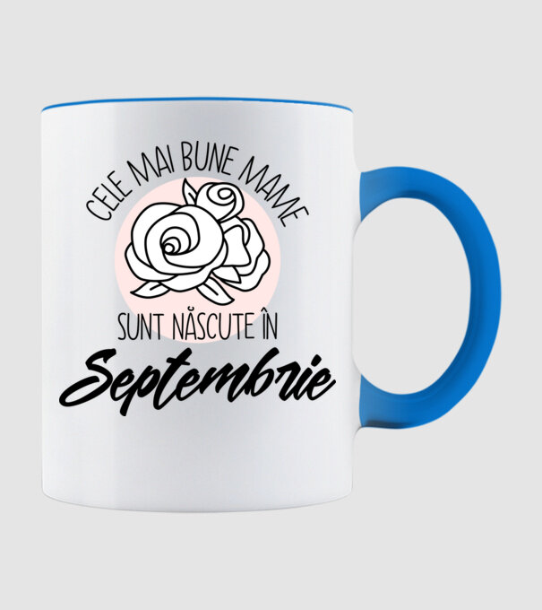 Cele mai bune mame sunt născute Septembrie model albastru deschis pe tricou