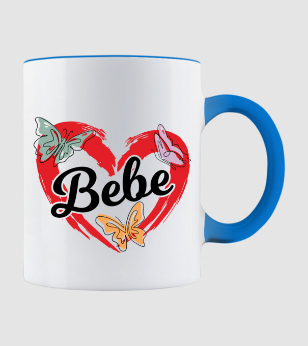 Bebe model albastru deschis pe tricou