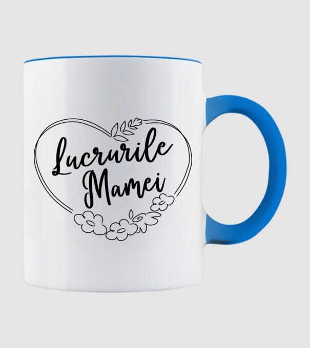 lucrurile mamei model albastru deschis pe tricou