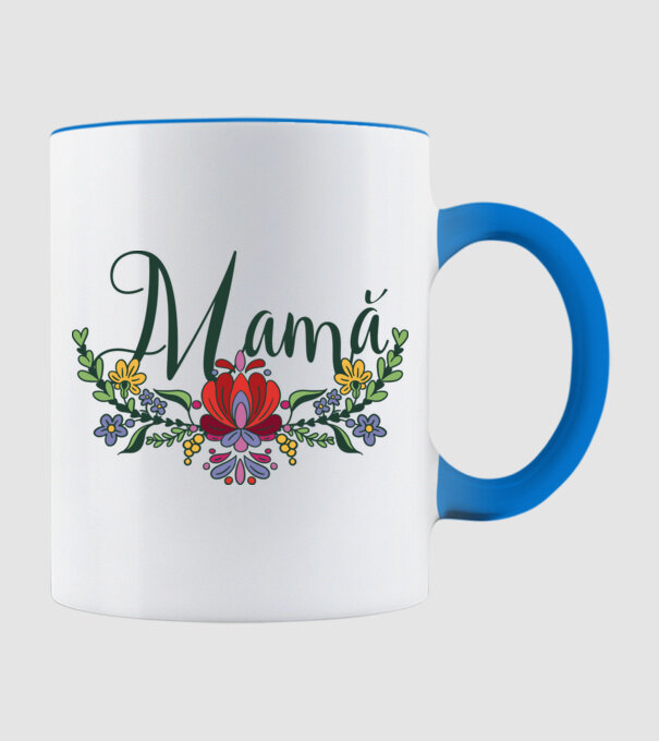 Mamă model albastru deschis pe tricou