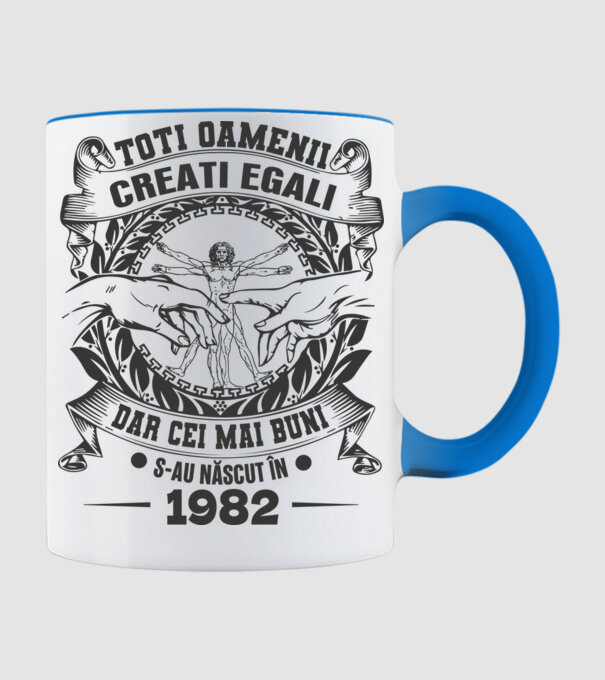 Toți oamenii sunt creați egali, dar cei mai buni s-au născut în 1982 model albastru deschis pe tricou